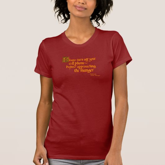 Schakel uw mobiele T-shirt uit (Voorkant)
