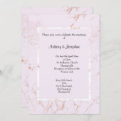 SCHAKELAAR MET EEN KNOPMATIGE KLASSIEKE WEDING KAART (Voorkant / Achterkant)