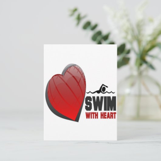 SCHAKELAAR MET HART BRIEFKAART (Staand voorkant)