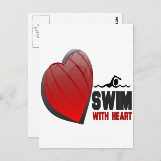 SCHAKELAAR MET HART BRIEFKAART (Voorkant / Achterkant)