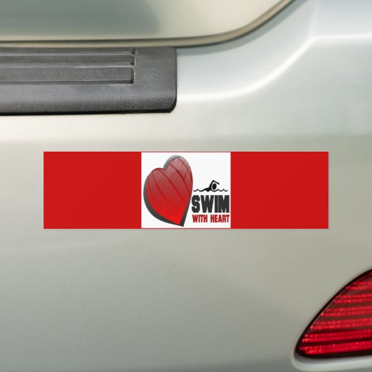 SCHAKELAAR MET HART BUMPERSTICKER (Op auto)