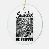 Schakelaars Be Trippin elektrotechnicus grappig Keramisch Ornament (Links)