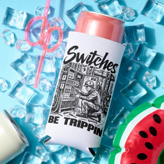 Schakelaars Be Trippin elektrotechnicus grappig Seltzer Blikjeskoeler (Insitu Zomer)