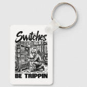 Schakelaars Be Trippin Elektrotechnicus Grappig Sleutelhanger (Achterkant)
