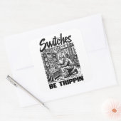 Schakelaars Be Trippin elektrotechnicus grappig Vierkante Sticker (Envelop)