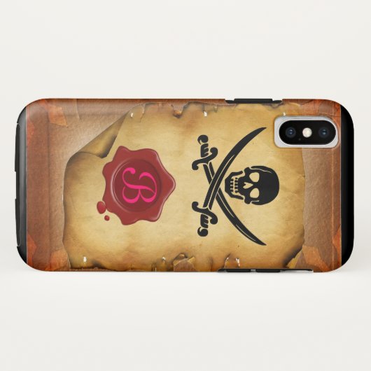 SCHAKELAARS VAN MONOGRAM, Zegelegment Case-Mate iPhone Case (Achterkant (horizontaal))