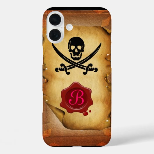 SCHAKELAARS VAN MONOGRAM, Zegelegment Case-Mate iPhone Case (Achterkant)