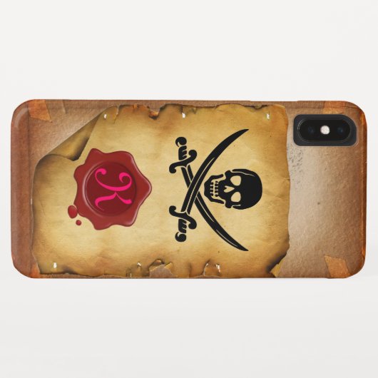 SCHAKELAARS VAN MONOGRAM, Zegelegment Case-Mate iPhone Case (Achterkant (horizontaal))