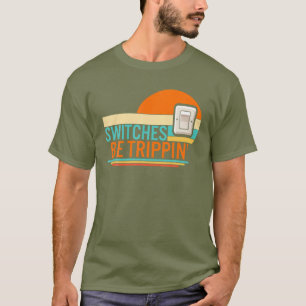 Schakelaars zijn de elektrischemotor van de Elektr T-shirt