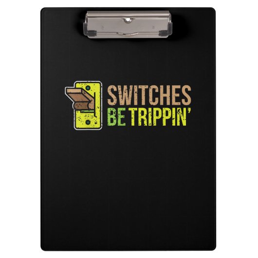 Schakelaars zijn driepuntsbruin Elektrische Gift Klembord (Voorkant)