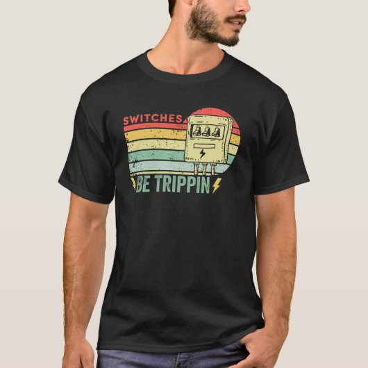 Schakelaars zijn Funny Electricia Fuse van de Tri T-shirt (Voorkant)