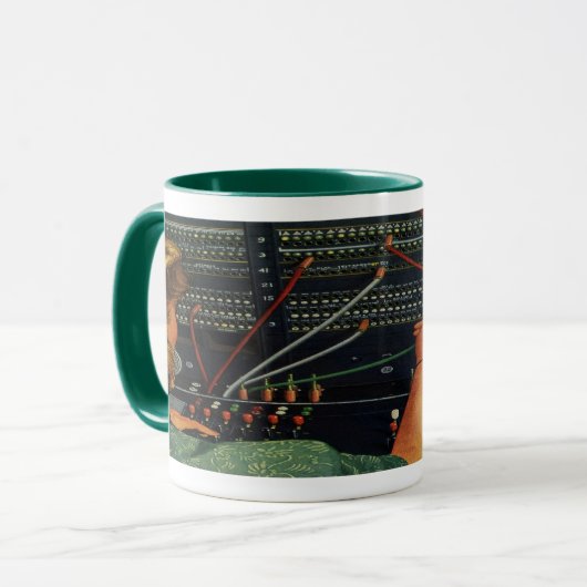 schakelbordoperator mok (Voorkant links)