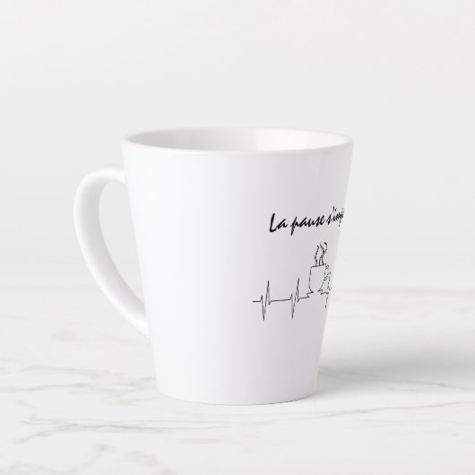 Schakelen van pauzes vereist latte mok (Linkerhoek)