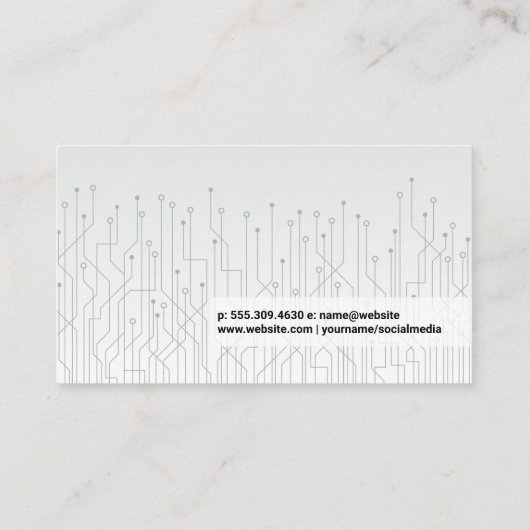 Schakelingen | Tech-codering Visitekaartje (Achterkant)