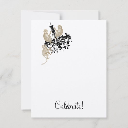 SCHAKELMONKEYS INVITE KAART (Voorkant)