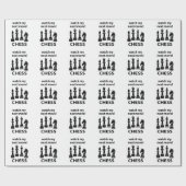 Schaken Bekijk mijn volgende zet Schaken Cadeaupapier (Vlak)