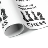 Schaken Bekijk mijn volgende zet Schaken Cadeaupapier (Rol Hoek)