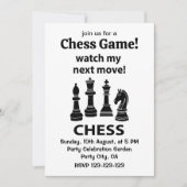 Schaken Bekijk mijn volgende zet Schaken Kaart (Voorkant)