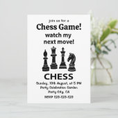 Schaken Bekijk mijn volgende zet Schaken Kaart (Staand voorkant)