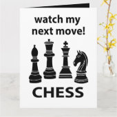 Schaken Bekijk mijn volgende zet Schaken Kaart (Gele Bloem)
