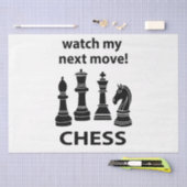 Schaken Bekijk mijn volgende zet Schaken Tissuepapier (Craft)