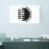 Schaken - Blijf Kalm En Schaken Spandoek (Beurs)