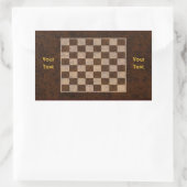 Schaken, Checkers, Drafts Board Naam Gift Label (Tas)