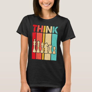 Schaken DENK Cool Schaakspeler Pun Quote T-shirt
