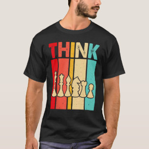 Schaken DENK Cool Schaakspeler Pun Quote T-shirt