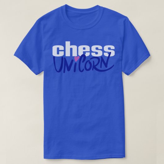 Schaken Eenhoorn 1 T-shirt (Design voorkant)