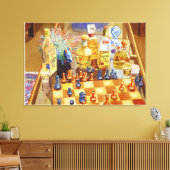 Schaken en Tequila Canvas Afdruk (Insitu (Woonkamer))