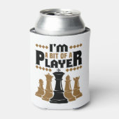 Schaken Ik ben een beetje een speler Blikjeskoeler (Blikje Voorkant)