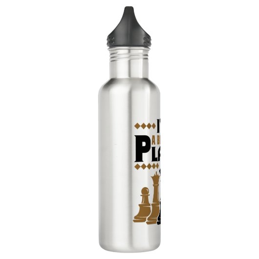 Schaken Ik ben een beetje een speler Waterfles (Links)