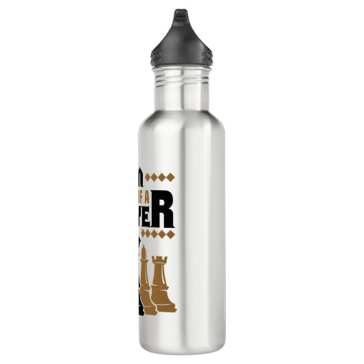 Schaken Ik ben een beetje een speler Waterfles (Rechts)