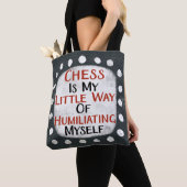 Schaken is mijn kleine Canvas tas (Dichtbij)