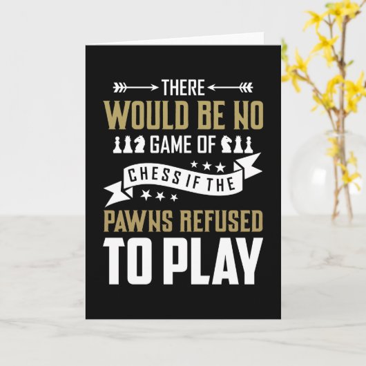 Schaken Kaart (Gele Bloem)