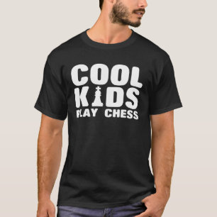 Schaken Kind Cool Kinder Spelen Schaakspeler T-shirt