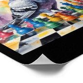 Schaken met een Sticker Poster (Hoek)