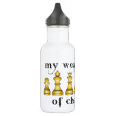 schaken, mijn wapen waterfles  (Links)