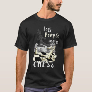 Schaken Minder Mensen Meer Schaakbord Schaakclub T-shirt
