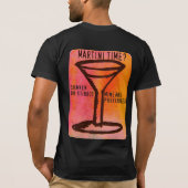 SCHAKEN OF STIRRED... MARTINI-AFDRUKKING T-SHIRT (Achterkant)