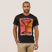 SCHAKEN OF STIRRED... MARTINI-AFDRUKKING T-SHIRT (Voorkant volledig)