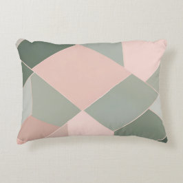 Schaken op Sage Green AI art Accent Kussen