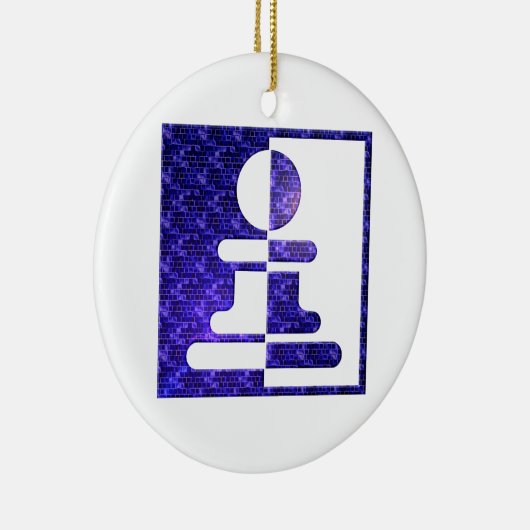 schaken Pwn Reflections Ornament (Rechts)