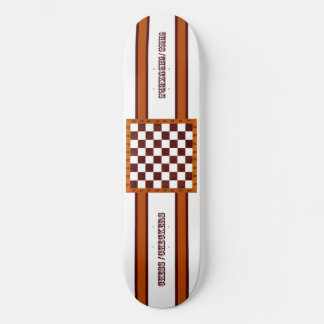 schaken/schaakbord skateboard