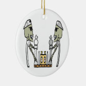 Schaken spelen keramisch ornament (Rechts)
