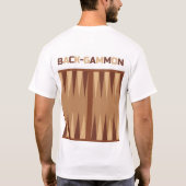 Schaken-t & Back-gammon T-shirt (Achterkant)