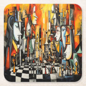 SCHAKEN - Uw zet Kartonnen Onderzetters (Voorkant)