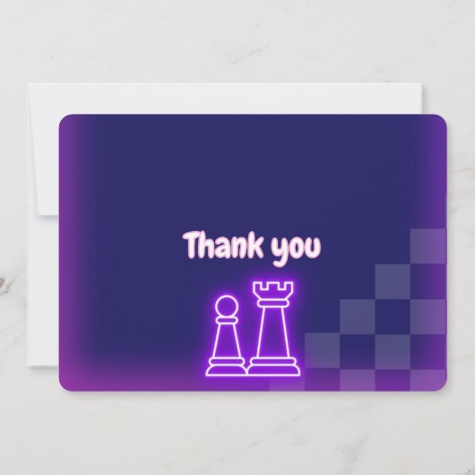 Schaken Verjaardag Uitnodiging Uitnodiging Uitnodi (Achterkant)