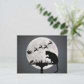 Schaken Volle Maan Kat Mouse Kerstmis Dank u Briefkaart (Staand voorkant)